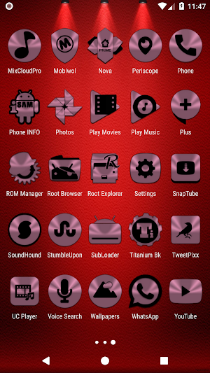 Lilac Purple & Black Icon Pack Screenshot 3