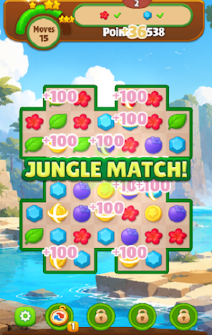 Jungle match adventures Screenshot 2