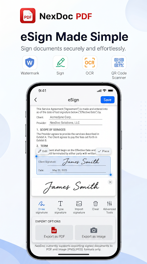 NexDoc: PDF Scanner & Editor Screenshot 3