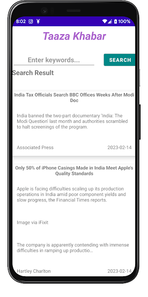 Taaza Khabar Screenshot 2