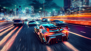 Futuristic Car Racing Games 3D Screenshot 2