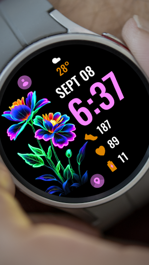 Floral Neon Digital Screenshot 0