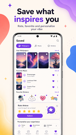 Artevo - Wallpapers & Music Screenshot 2