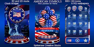 American Symbols 3D Next Launcher theme Screenshot 0