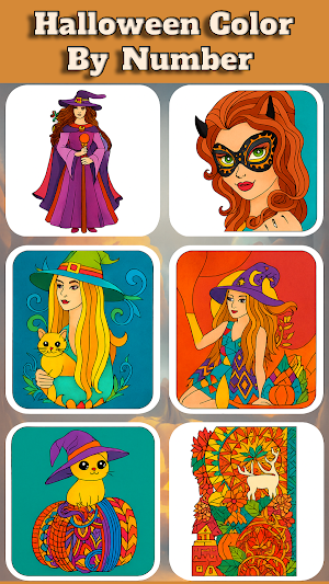 Halloween Color by Number Screenshot 0