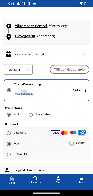 Taxi Vänersborg Screenshot 1