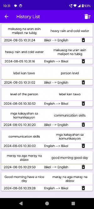 English To Bikol Translator Screenshot 2