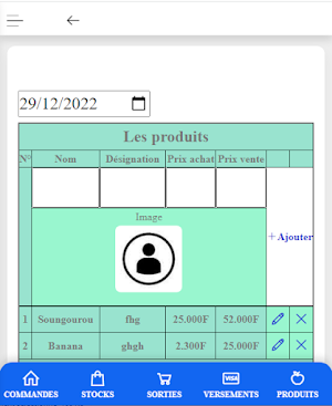Gestion de stock KAYENDE Screenshot 0