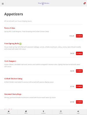 Thai Bistro & Sushi Bar Screenshot 3
