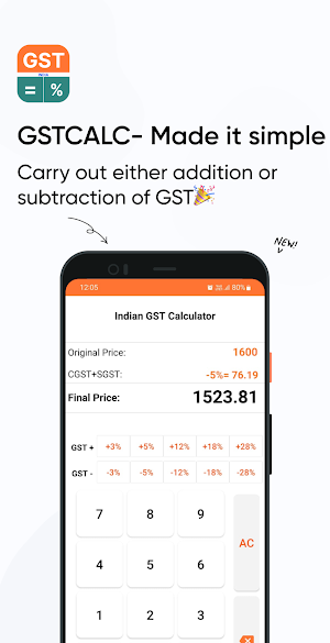 GST Calculator -GST India calc Screenshot 3