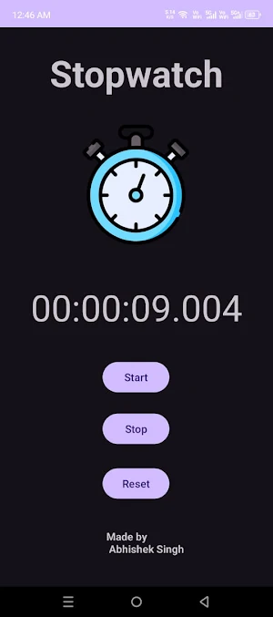Stopwatch Screenshot 2