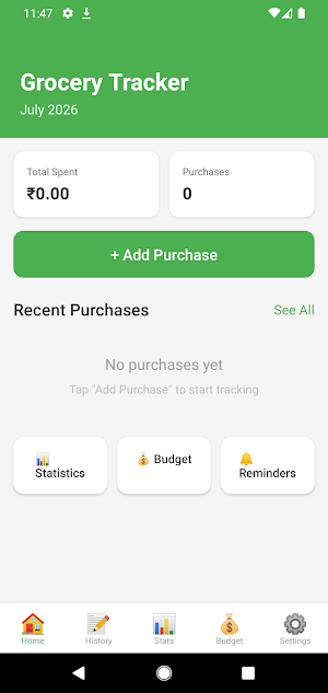 Grocery Tracker Screenshot 0