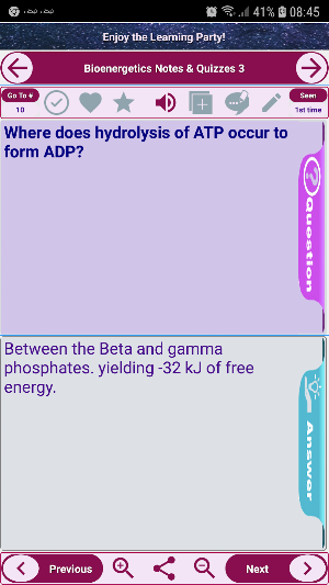 Bioenergetics : Exam Review No Screenshot 0