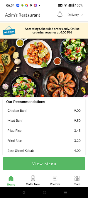 Azim's Restaurant Screenshot 1