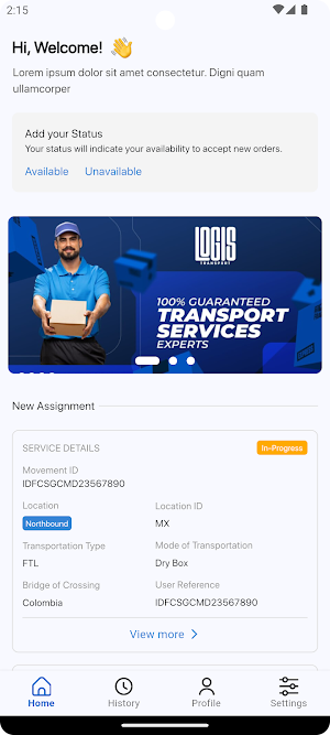 Cargo Connect Operator Screenshot 2