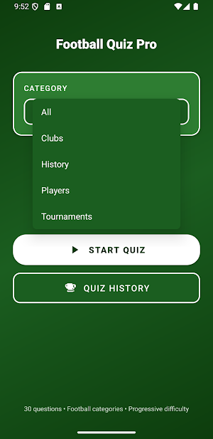Football Quiz Pro Screenshot 0