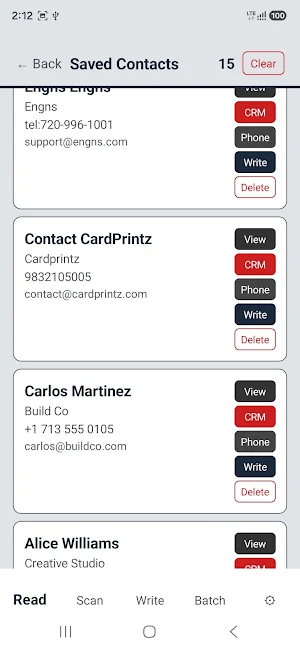 Contact Screenshot 2