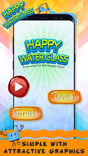 Happy Water Glass – Draw and F Screenshot 1