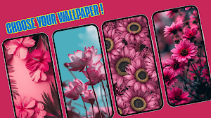Pink Flower Wallpaper 4K Screenshot 1