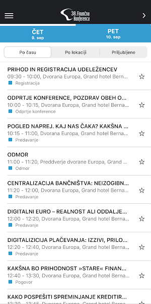 Finančna konferenca Screenshot 1
