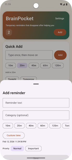 BrainPocket Screenshot 2