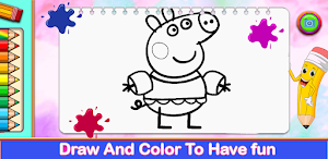 Peppo Piglet Coloring Book Screenshot 1