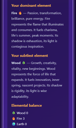 Ba Zi Four Pillars Astrology Screenshot 2
