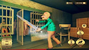 Crazy Grandpa Granny 3D House Screenshot 1