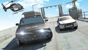 Police Car Driving Sim: Extreme City Stunts Screenshot 1