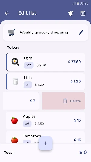 Easy Shop: Grocery List Screenshot 1