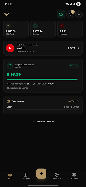 Velura - Personal Finance Screenshot 0