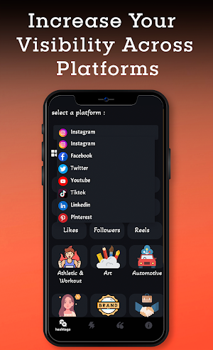 SocialBooster: hashtag&caption Screenshot 1