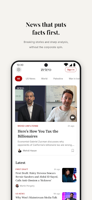 Zeteo News Screenshot 0