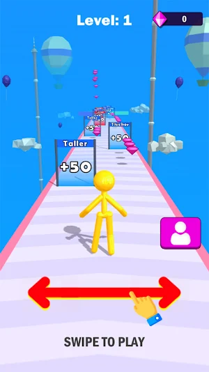 Fat and Tall Man Run 3D Game Screenshot 0