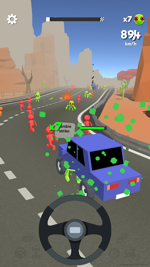 Car Escape 3D : Zombie Attack Screenshot 2