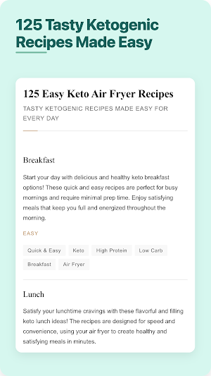Easy Keto Air Fryer Cookbook Screenshot 1