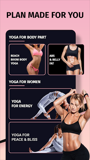 Girls Yoga Club - Women Yoga Home Workout Exercise Screenshot 1