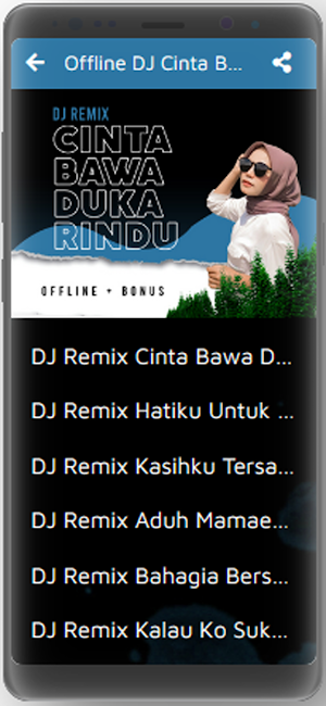 DJ Cinta Bawa Duka Rindu Remix Offline Bonus Screenshot 2