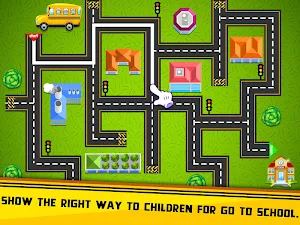 Kids Educational Maze Puzzle - Road Draw Screenshot 0