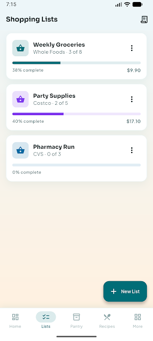 KitchenKeep: Shopping & Pantry Screenshot 1