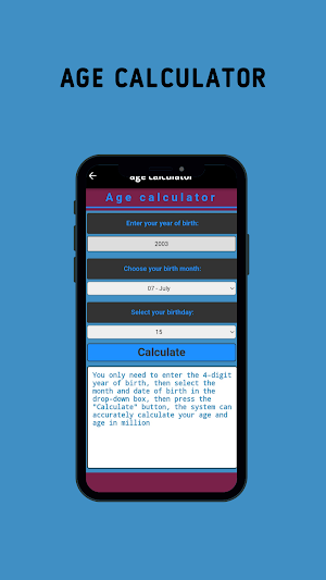 Age calculator Screenshot 1