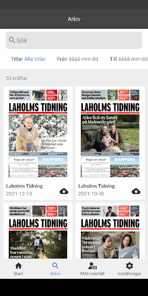 Laholms Tidning Screenshot 1