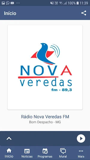Rádio Nova Veredas FM Screenshot 1