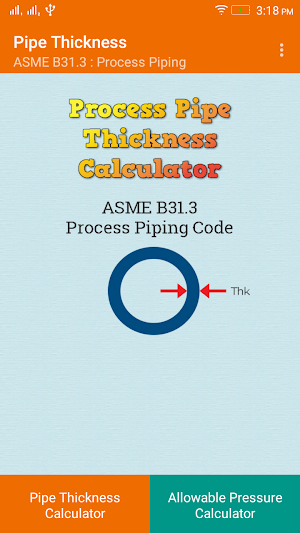 Process Pipe Thickness Pro Screenshot 0