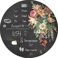 BFF135- Blackboard Art Flower