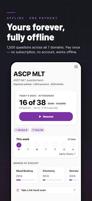 ASCP MLT Exam Prep: Med Lab Screenshot 0