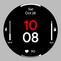 Pixel Clean Watch Face