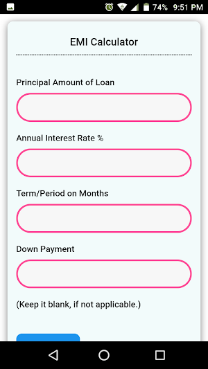 EMI Calculator Screenshot 0