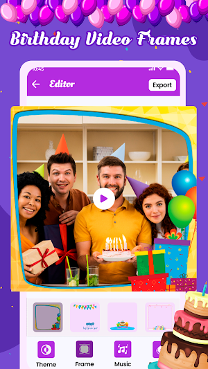 Latest Birthday Video Maker Screenshot 0