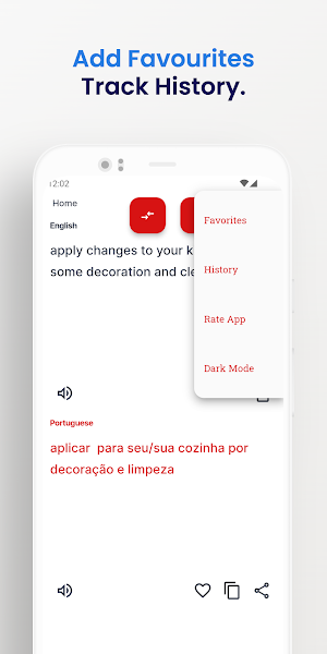 Portuguese-English Translator Screenshot 2
